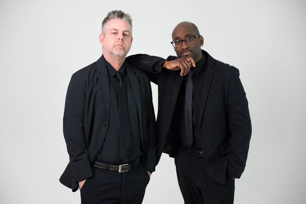 Founders of Ann Arbor Photo Booth at a local event in Ann Arbor, Michigan
