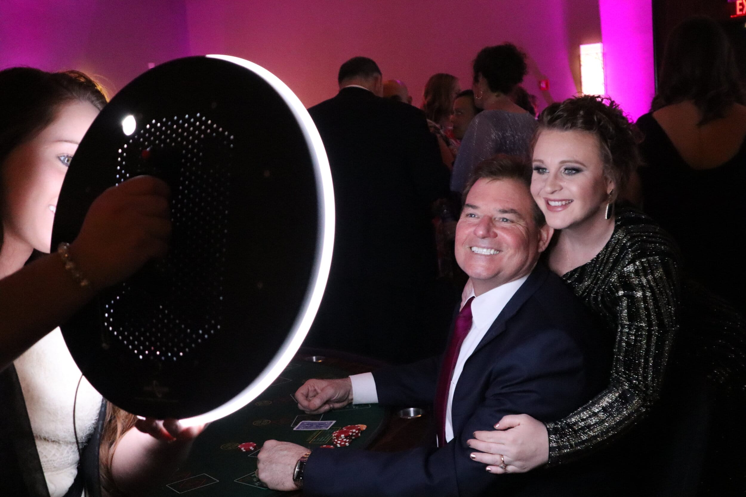 corporate photo booth at an Ann Arbor company event